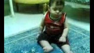 Baby falling sleep while sitting