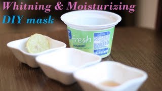 ماسك تفتيح وترطيب البشرة الطبيعي"اسأل مجرب" DIY whitning mask