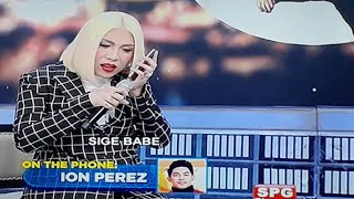 ION PEREZ TINAWAG NA "BABE" SI VICE GANDA SA GGV NOV 17 2019 KINILIG KAME | BABE PALA TAWAGAN NILA