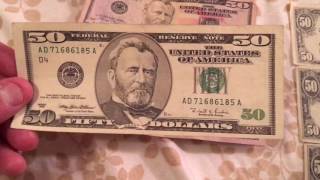 Star Note 50 Dollar Bills New Old