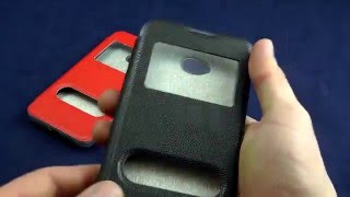 ОБЗОР: Оригинальный Кожаный Чехол-Книжка для Microsoft Lumia 640 N640 с Окном и Функцией подставки