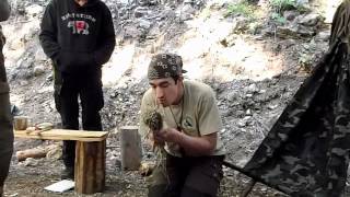 Holzfällerhütte und Survival Basic Kurs