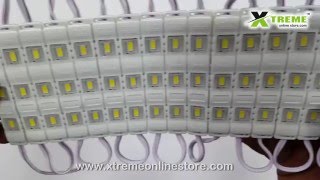 White Color 5630 Type Waterproof SMD ,3 LED Injection LENS Module Light