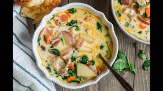 Creamy Potato Soup with Chicken