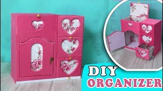 DIY BEAUTIFUL ORGANIZER FROM CARDBOARD