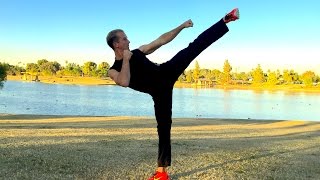 Jake Mace Kung Fu SIDE KICK!