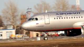 Plane spotting. Ufa, Russia april 2013 Официальный споттинг в аэропорту Уфа.