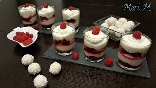 Raffaello desert sa malinama - Raffaello Dessert with Raspberries