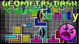 Geometry dash - Unity {Прохождение уровня + 3 монеты + реверсия!} GD от Sanvik'a