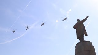 Генеральная репетиция пролёта авиации в честь Дня Победы
