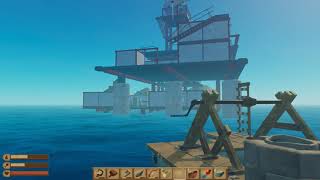 RAFT ***14***. Покинутая Мега Станция. Выживание на плоту в море!