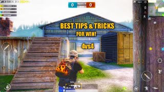 BEST PRO TIPS & TRICKS IN PUBG MOBILE 4VS4 TEAM DEATHMATCH FOR WINS