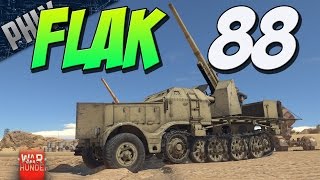 FLAK 88 HALF-TRACK - 5 Second 88mm Reload - (War Thunder Tank Gameplay)