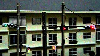 「Nゲージ」道路信号機模型（Signal for Model Railroading）