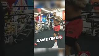 DAMIAN LILLARD WORKING ON HIS BOXING SKILLS ???? #shorts