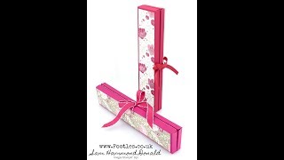 Fold Flat Book Box Tutorial using Stampin' Up! All My Love DSP