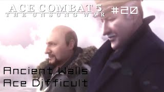 Mission 20: Ancient Walls (Ace Difficult) - Ace Combat 5 Console 60 FPS
