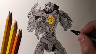Как Нарисовать РОБОТА БРОДЯГУ из фильма ТИХООКЕАНСКИЙ РУБЕЖ #drawings