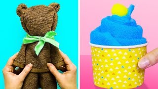 25 ПОТРЯСАЮЩИХ ЛАЙФХАКОВ С ПОЛОТЕНЦАМИ