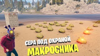 Rust - ОГРОМНАЯ ПОЛЯНА СЕРЫ ПОД ОХРАНОЙ МАКРОСНИКА