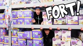 DOUBLE DECKER DIAPER FORT!