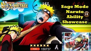 Naruto Uzumaki: Sage Mode Ability Showcase | Naruto x Boruto Ninja Voltage