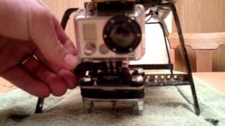 T Rex 600 Nitro, Home made antivibration camera mount, Gopro Hero 2