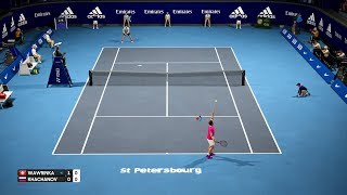 St. Petersburg Open 2018 - Stan Wawrinka vs Karen Khachanov - AO International Tennis PC Gameplay