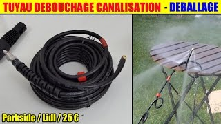 tuyau deboucheur canalisation parkside lidl debouchage wc toilette bouché pipe cleaning set