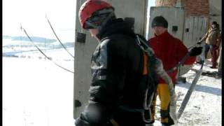 Winter ropejumping Moldova 2010