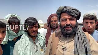 Pakistan: Afghan refugees form makeshift camps at Chaman border crossing