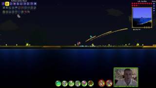 Terraria 1.3.2.1 Expert. Duke Fishron pre mech bosses. No armor. Рыброн до мех босов без брони!