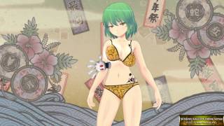SENRAN KAGURA Hikage grope and kiss