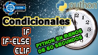 If, If else, elif | Condicionales | ⏰Python en menos de 60 segundos | Shorts | ¡Muy fácil!