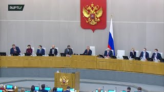 LIVE: Lavrov speaks at Russian State Duma in Moscow