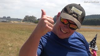 Test-pilot Tim tries to destroy another RC plane