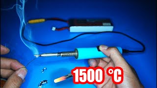 1500 degree battery powered soldering iron | DIY Project 2022
