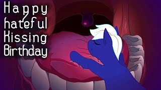 Electric Blue Happy/hateful Kissing - Birthday Animation
