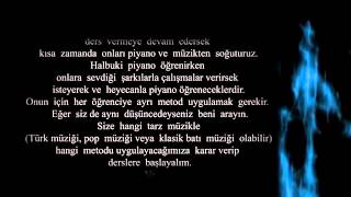 PİYANO DERSİ   Taci Hoca - 0543 232 91 22