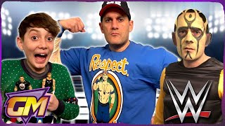 WWE WRESTLING AT CHRISTMAS - Kids Parody with WWE Toys & Santa!! | Gorgeous Movies