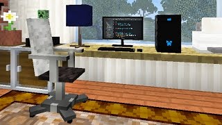 РАБОЧИЙ УГОЛОК ЮТУБЕРА В МАЙНКРАФТ - ч 8 - Minecraft - Строительный креатив 3