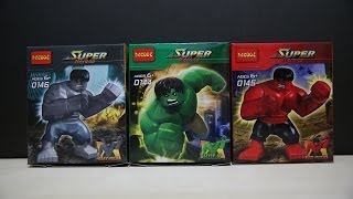 LEGO Marvel Superheroes Big HULK Green Red Grey DeCool Bootleg Review knock off