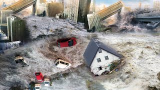 China drowned! Water destroyed the city's streets! Emergency!