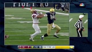 Cole Kmet (Notre Dame TE) vs Boston College 2019