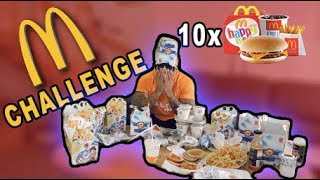 10 HAPPY MEAL McDONALDS CHALLENGE! **JEG BRÆKKER MIG** Vlog #78