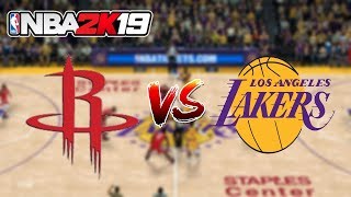 NBA 2K19 (PC) | Rockets vs Lakers (1st QT) | 4K