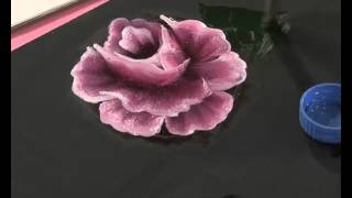 Pintar rosas y hojas - Pinceladas - Silvia Mongelos