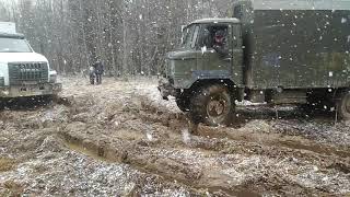 Испытания газ66 против URAL NEXT