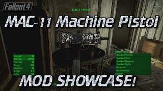 Fallout 4 - MAC-11 Machine Pistol Mod Showcase! (XB1)