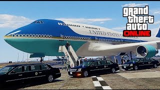 GTA 5 ONLINE President Escort Mission - ASSASSINATION Attempt (With Mods)